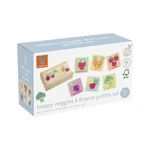 Puzzle en bois dans sa boîte Légumes, orangers Jouets