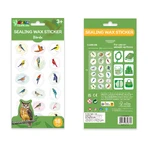 Imitierte Siegelaufkleber - Vögel, Kollektion Natural Creations