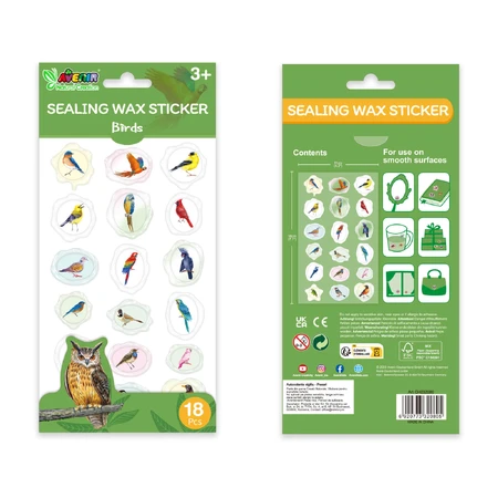 Imitierte Siegelaufkleber - Vögel, Kollektion Natural Creations