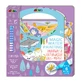 Water painting book, stickers and games, portable - Underwater