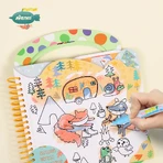 Water painting book, stickers and games, portable - Underwater
