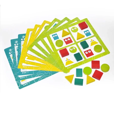 Juego de lógica de madera - Sudoku para niños, 16 piezas