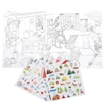 Malbuch mit Aufklebern Explorers, Moulin Roty