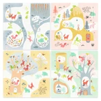 Juego de estampación creativo Djeco, Animales del bosque