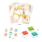 Juego de estampación creativo Djeco, Animales del bosque