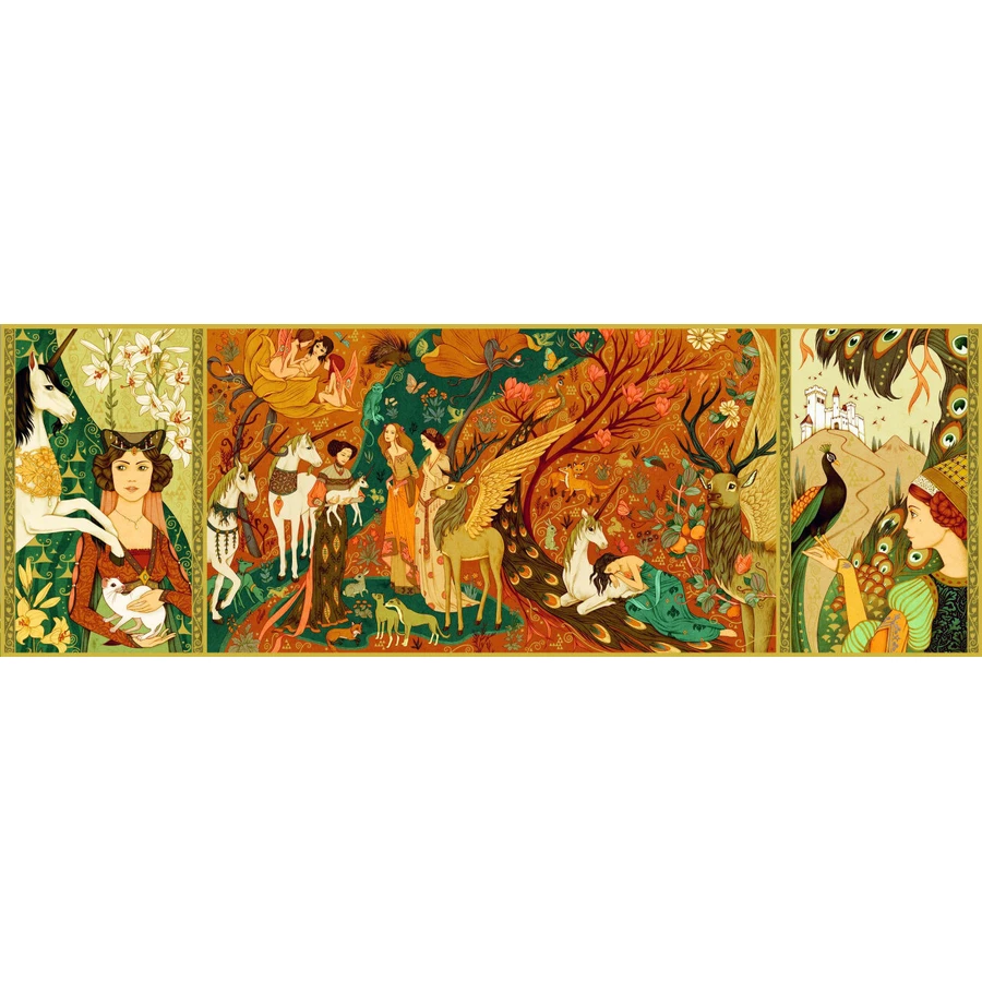Puzzle Djeco Garden with unicorns