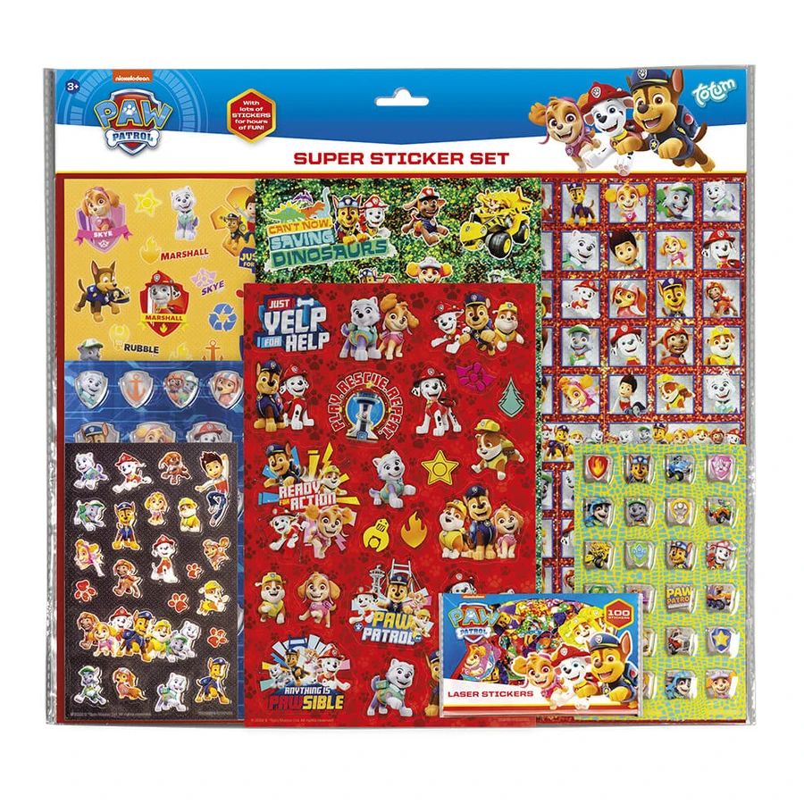 Paw Patrol Super Aufkleber Set, Paw Patrol Puppy Patrol