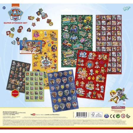 Paw Patrol Super Aufkleber Set, Paw Patrol Puppy Patrol