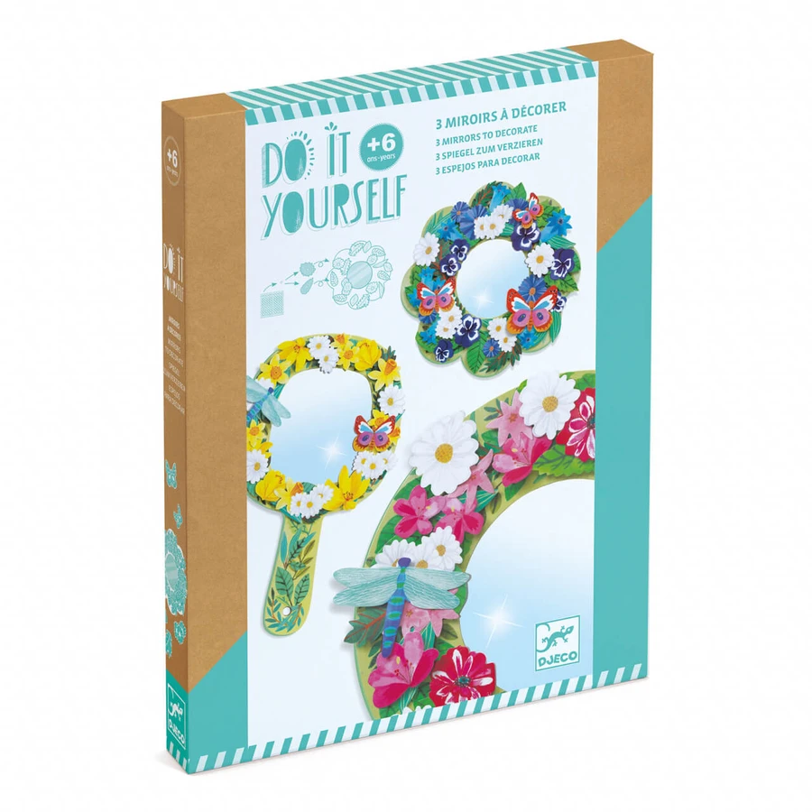 DIY Djeco set, espejos en flor