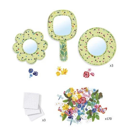 DIY Djeco set, espejos en flor