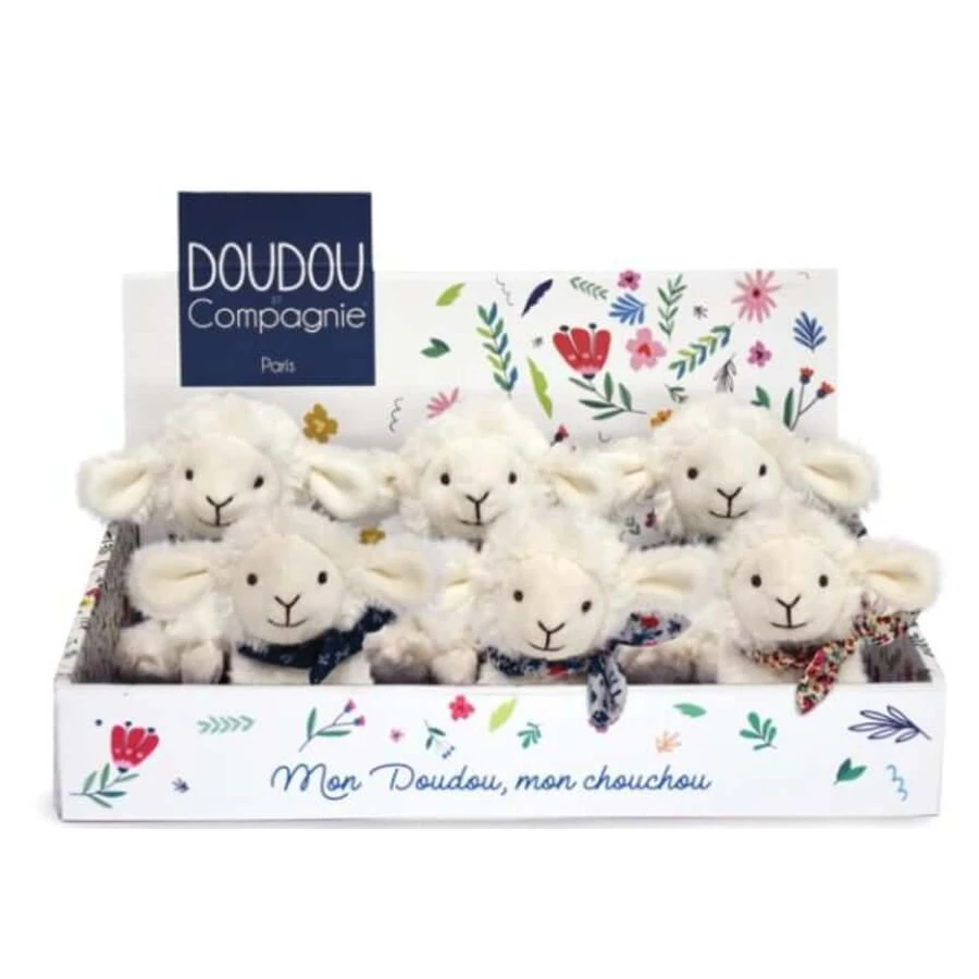 Mielusel Doudou® - jucarie de plus, 12 cm, cu esarfa