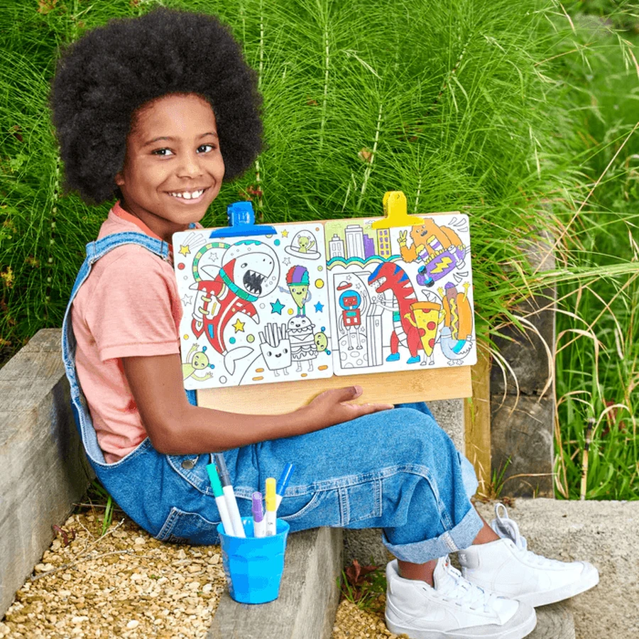 Set de pintura creativa Colortopia con rotuladores - Aventuras épicas (Set de 6 colores dobles)