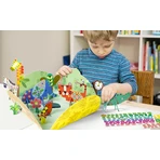 Stick'N'Play creative game with 3D scenes and repositionable stickers - Safari Animals