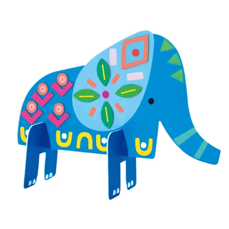 Stick'N'Play creative game with 3D scenes and repositionable stickers - Safari Animals