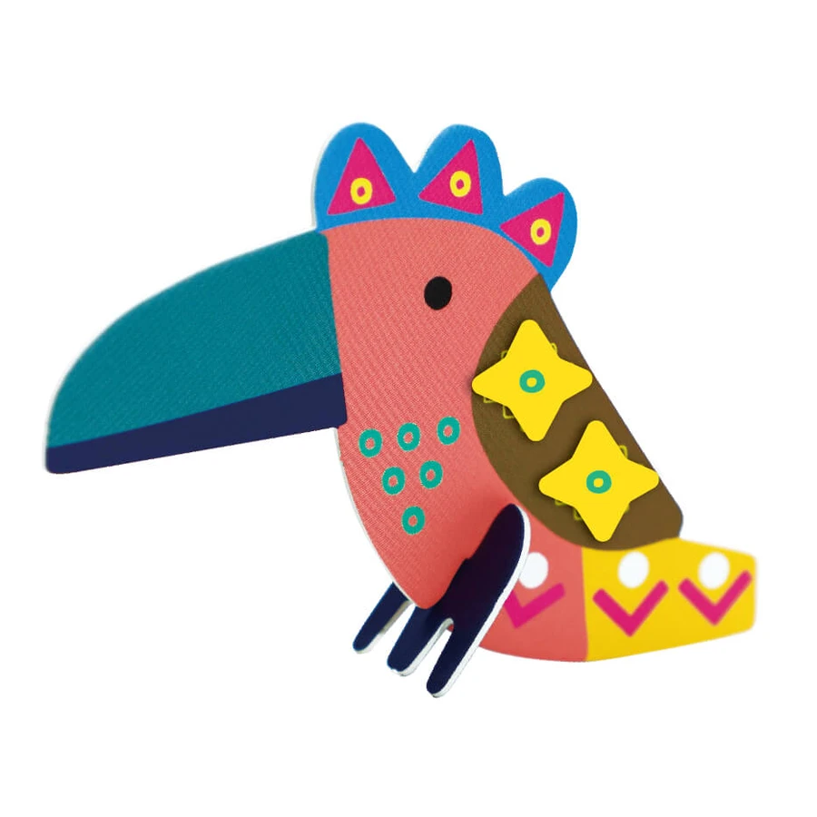Stick'N'Play creative game with 3D scenes and repositionable stickers - Safari Animals