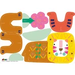 Stick'N'Play creative game with 3D scenes and repositionable stickers - Safari Animals