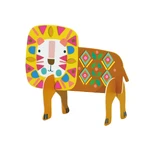 Stick'N'Play creative game with 3D scenes and repositionable stickers - Safari Animals