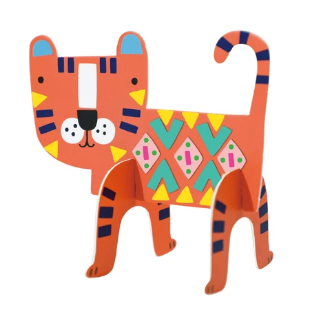 Stick'N'Play creative game with 3D scenes and repositionable stickers - Safari Animals