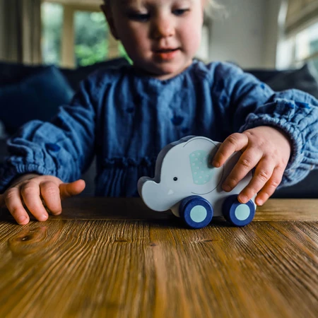 Elephant - wooden toy with wheels, Orange Tree Toys