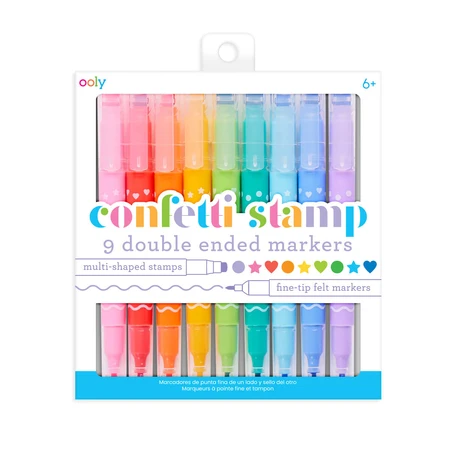 Konfetti-Stempel Doppelkonfetti-Stempelkarussell - 9er-Set