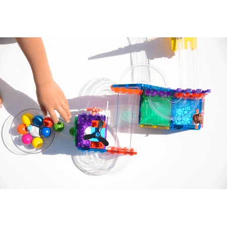 Set bile lemn pentru circuitul cu bile Magbrix Marble Run