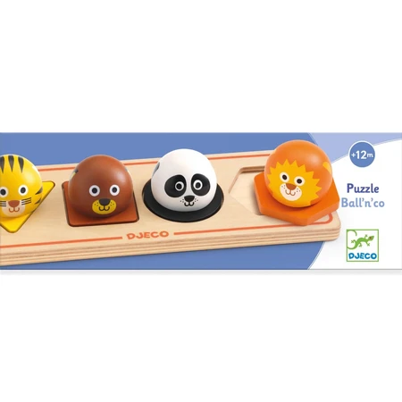 Puzzle de madera Wild Animals, Djeco