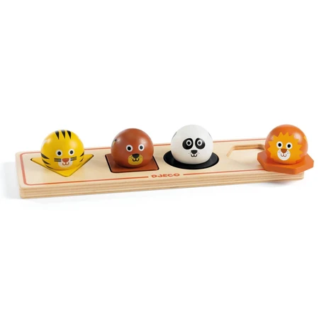 Puzzle de madera Wild Animals, Djeco