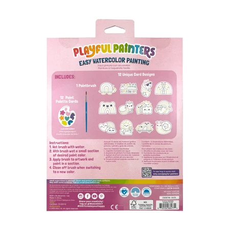 Kit aquarelle - Facile à peindre - Arc-en-ciel, Playful Painters