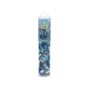 Juego de construcción Plus-Plus, tubo de 200 piezas, Máquinas de colores - Agua
