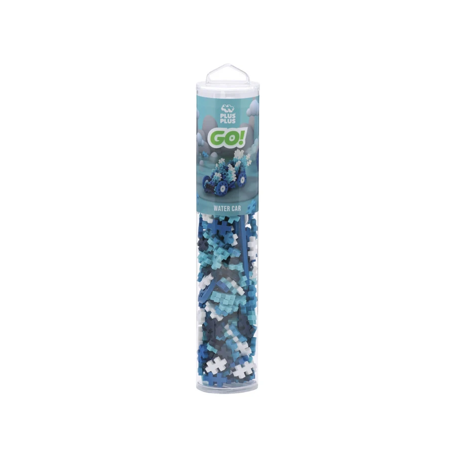 Jeu de construction Plus-Plus, tube de 200 pièces, machines colorées - Eau