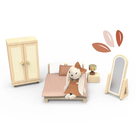 Slaapkamermeubelset voor poppenhuis, Speedy Monkey