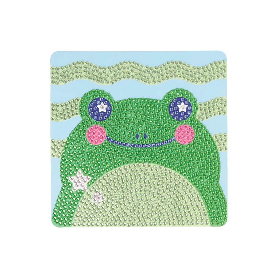 Mini DIY creative workshop with diamonds - Funny Frog