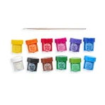 Aquarelles lavables Lil' Paint, 12 couleurs et pinceau inclus