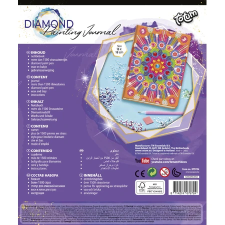 DIY set Mi diario mandala diamante