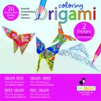 Origami Coloriage papillons, Fridolin