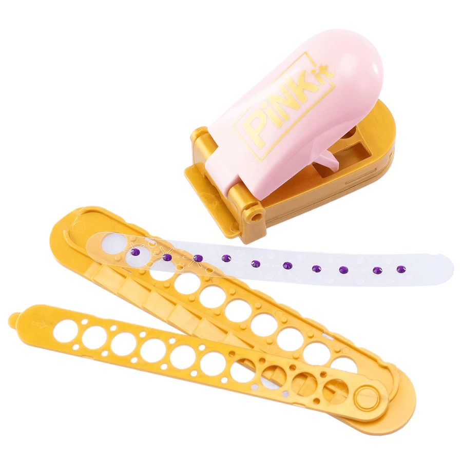 Creative set with multifunctional crystal and decorative stone applicator - Pink It Crystalizer