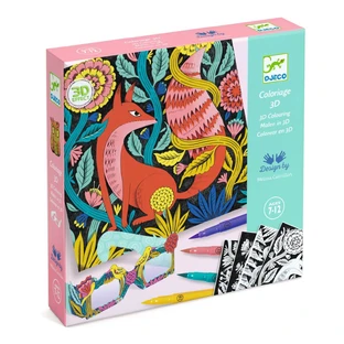 Djeco 3D coloring workshop, Fantasy in the forest