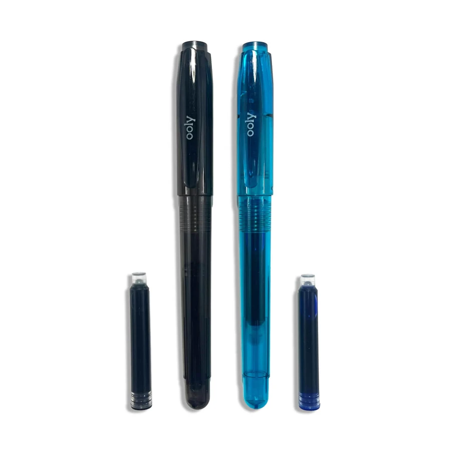 Splendid Duo-Stifte - 2er-Set mit 4 Minen mit blauer und schwarzer Tinte