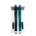 Splendid Duo-Stifte - 2er-Set mit 4 Minen mit blauer und schwarzer Tinte