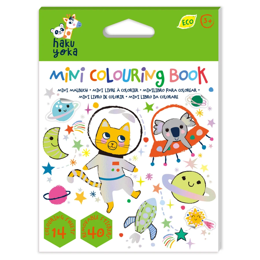 Mini Coloring Book Hakuyoka - Space