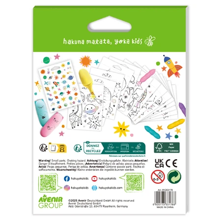 Mini Coloring Book Hakuyoka - Space