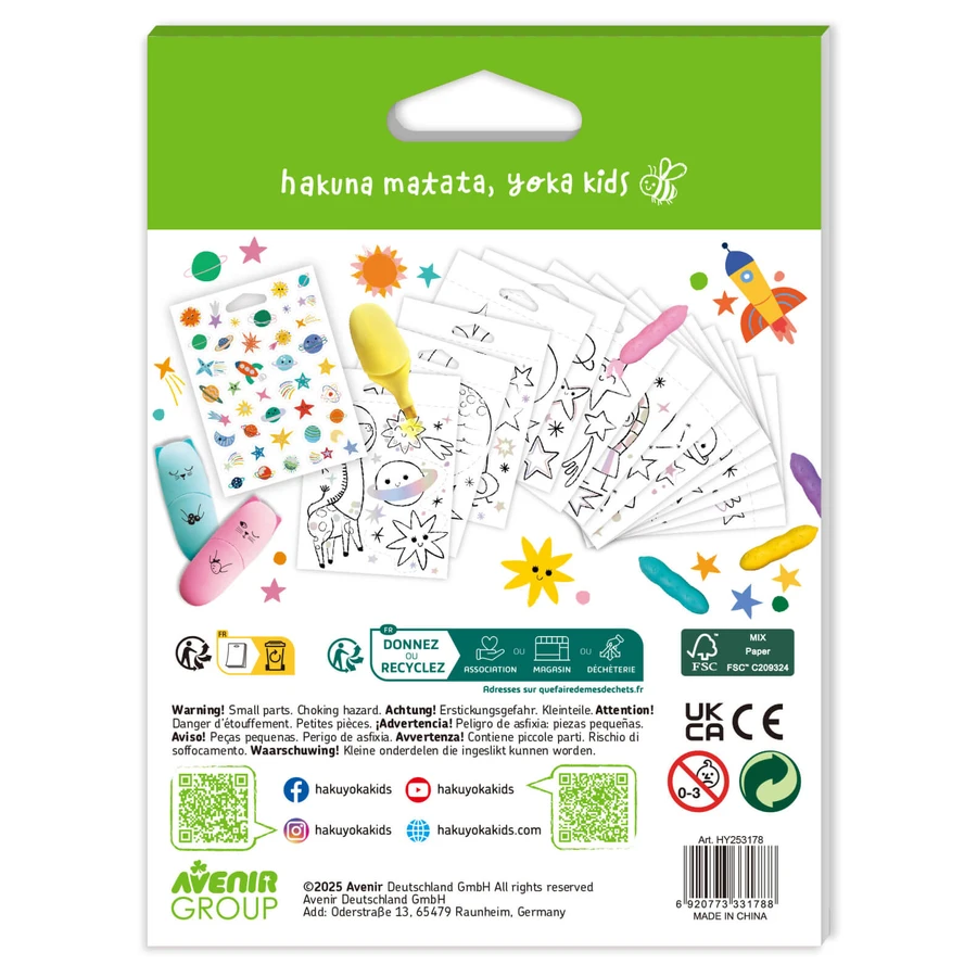 Mini Coloring Book Hakuyoka - Space