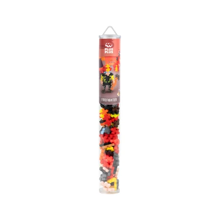 Juego de construcción Plus-Plus, tubo de 100 piezas, Bombero