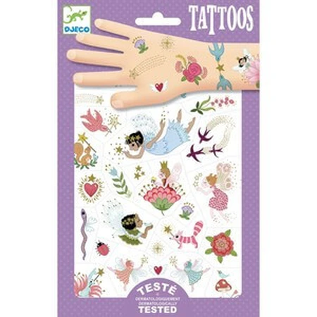 Djeco Tattoos Met feeën en bloemen