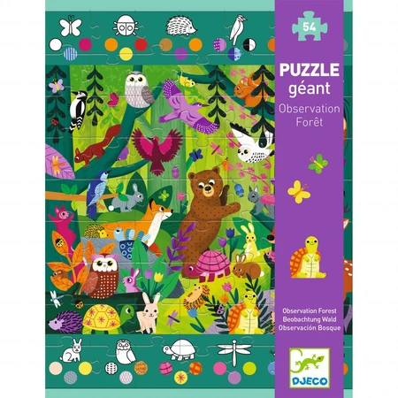 Djeco reuzenpuzzel, Avonturen in het bos