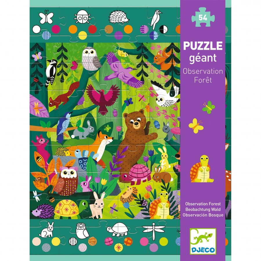 Djeco reuzenpuzzel, Avonturen in het bos