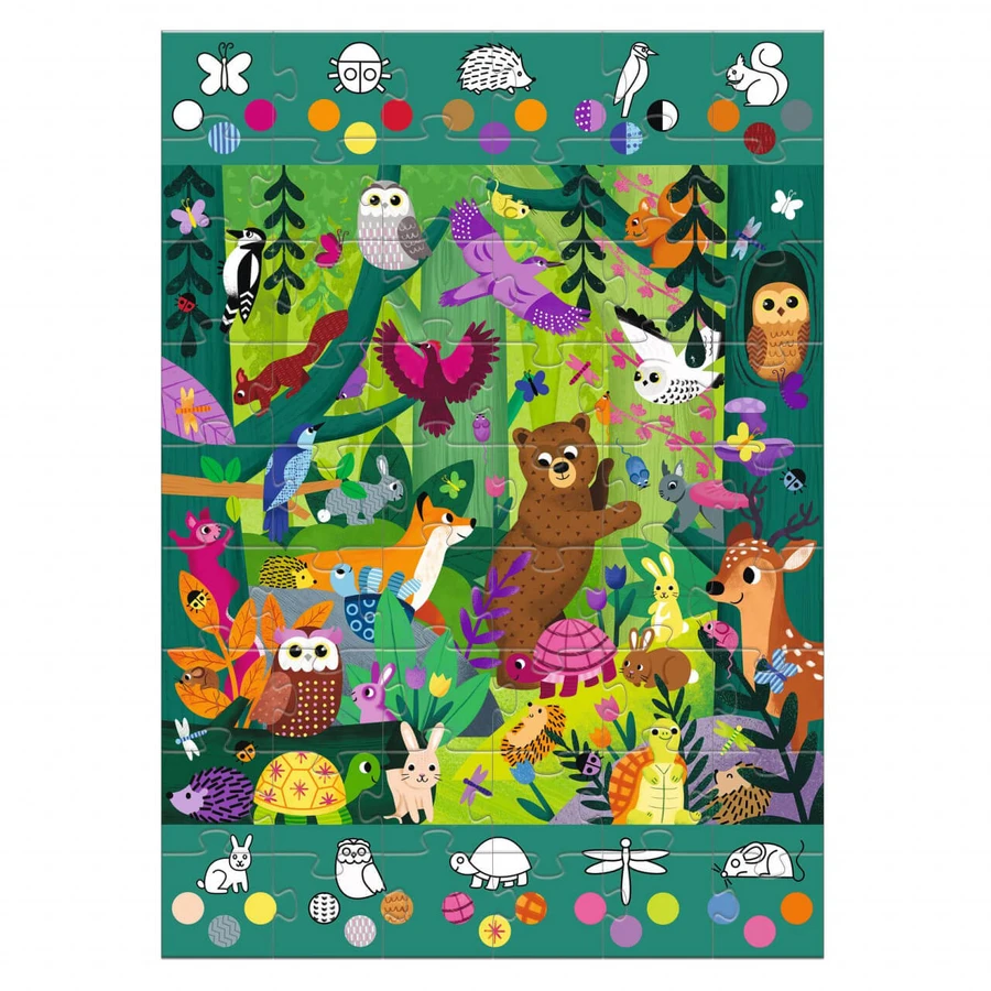 Djeco reuzenpuzzel, Avonturen in het bos