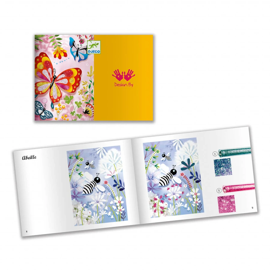 Butterflies glitter creative game