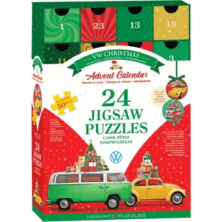 Calendario de Adviento Volkswagen, 24 puzzles, 50 piezas