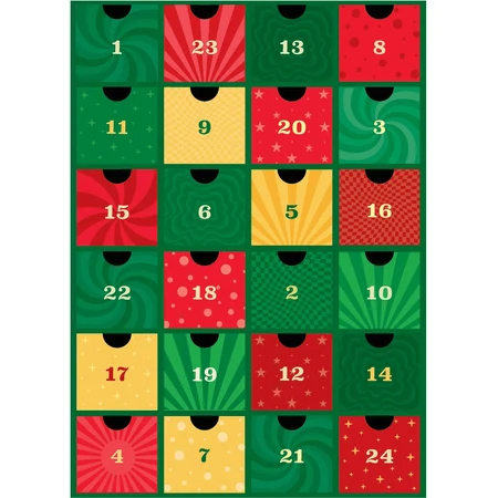 Calendario de Adviento Volkswagen, 24 puzzles, 50 piezas